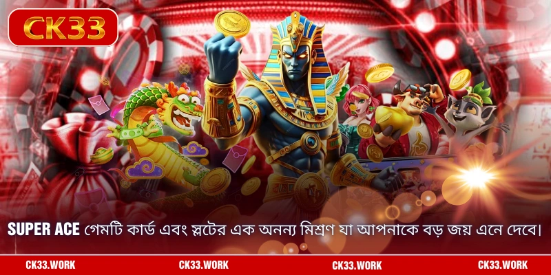 Super Ace গেমটি কার্ড এবং স্লটের এক অনন্য মিশ্রণ যা আপনাকে বড় জয় এনে দেবে।