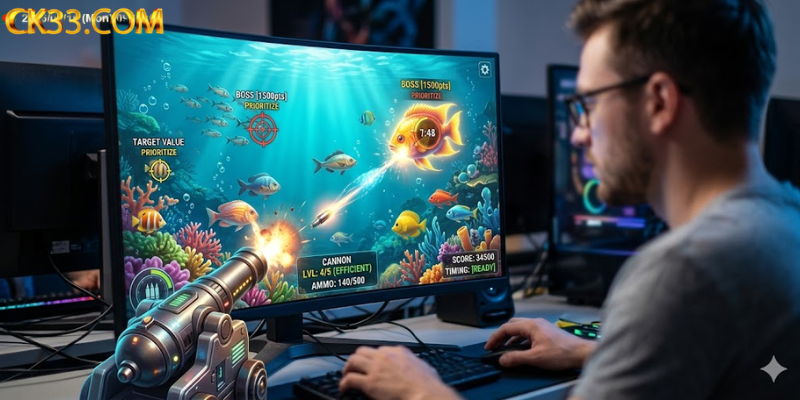 The Role of Strategy in Fish Shooting Games