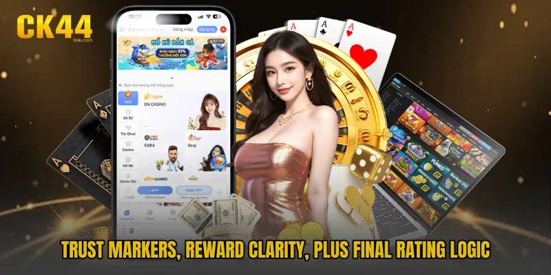 Trust markers, reward clarity, plus final rating logic